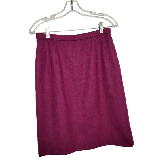 Pendleton Marled Virgin Wool A-Line Skirt Purple Classic Fall Winter Women 8 - Picture 1 of 10